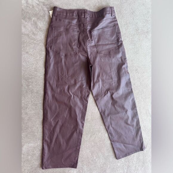 Almost Famous Faux Leather Jeans in Rich Brown - Picture 3 of 3